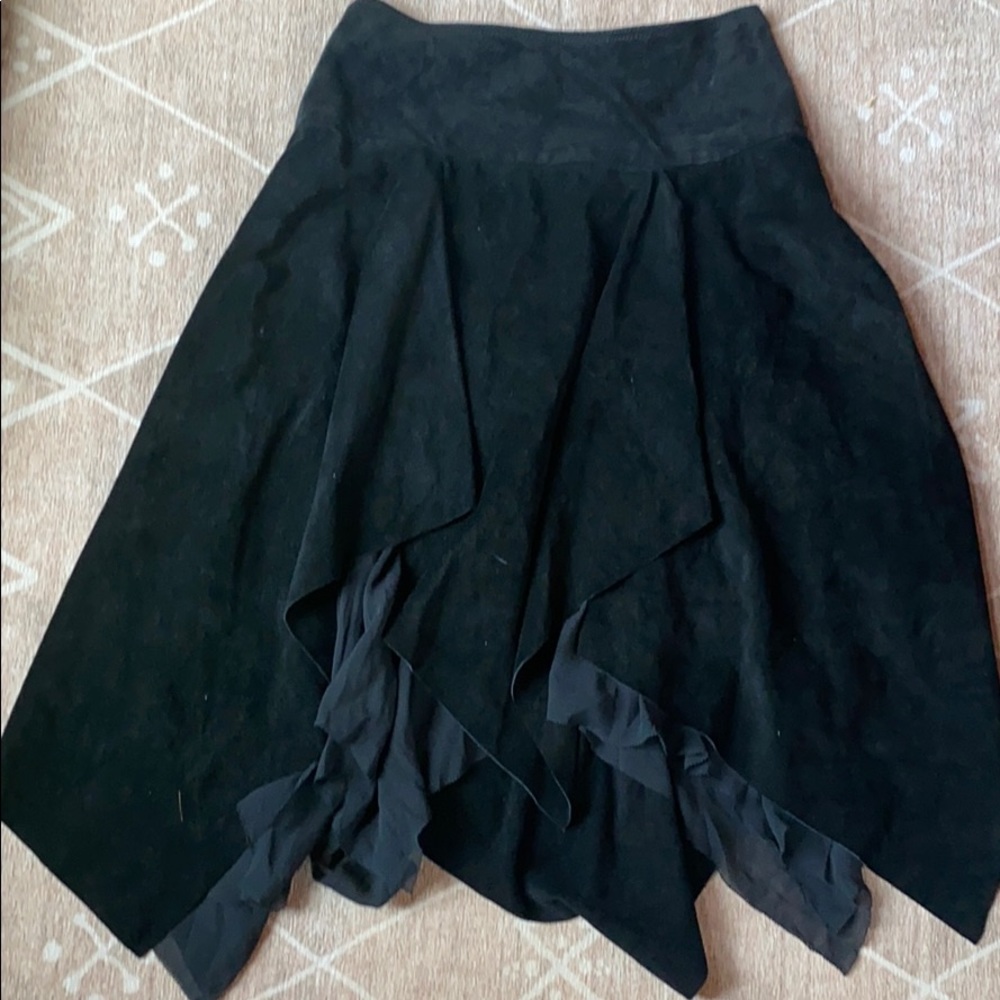 DKNY suede skirt